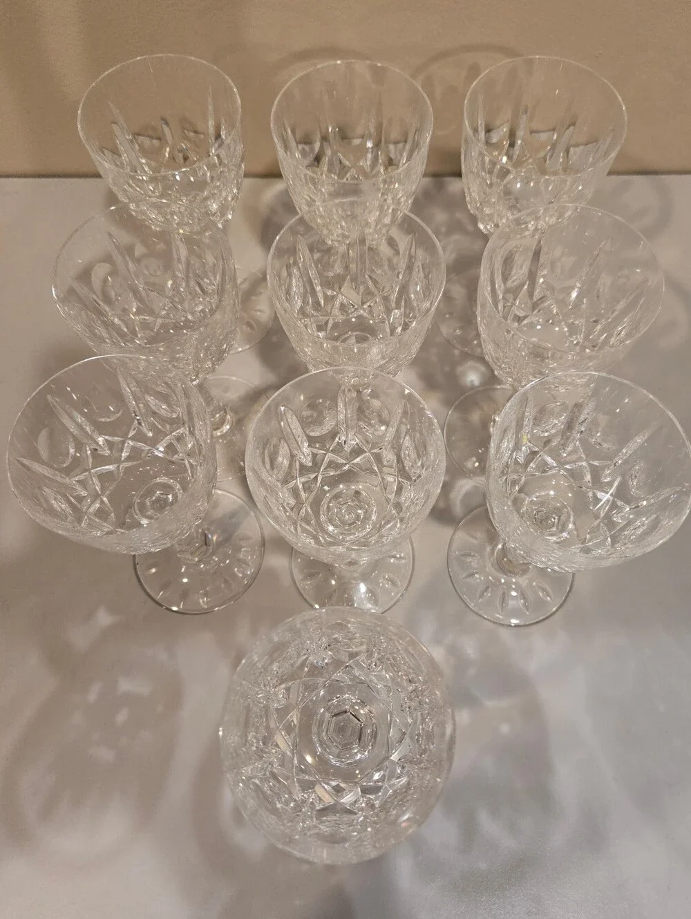 Vintage Monte Claire By Josair Crystal Wine Glasses
